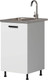 Миниатюра изображения товара Шкаф под мойку Genesis Мебель Алиса 12 500 без вставки (белый/белый)