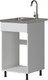 Миниатюра изображения товара Шкаф под мойку Genesis Мебель Алиса 12 500 без вставки (белый/белый)