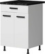 Миниатюра изображения товара Шкаф-стол кухонный Genesis Мебель Алиса 12 600 с ящиком 2 двери (белый/белый)