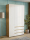 Миниатюра изображения товара Шкаф Mio Tesoro Некст 1 3-х створчатый (дуб золотой/белый)