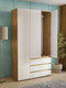 Миниатюра изображения товара Шкаф Mio Tesoro Некст 1 3-х створчатый (дуб золотой/белый)