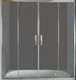Миниатюра изображения товара Стеклянная шторка для ванны PELICAN SSW02417+BP70 (c боковой стенкой)