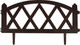 Миниатюра изображения товара Изгородь декоративная GREENGO Modern 35x232см 4 секции (коричневый)