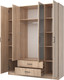 Миниатюра изображения товара Шкаф Mio Tesoro Хюгге 4D2S Z (дуб сонома)