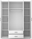 Миниатюра изображения товара Шкаф Mio Tesoro Хюгге 4D2S (белый)