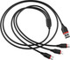 Миниатюра изображения товара Кабель Borofone BX17 3в1 Lightning+Micro+Type-C (1м, черный)