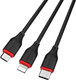 Миниатюра изображения товара Кабель Borofone BX17 3в1 Lightning+Micro+Type-C (1м, черный)