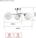 Миниатюра изображения товара Люстра INhome Aura Perla-WH-3E27 3хЕ27 / 4690612058078
