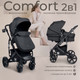 Миниатюра изображения товара Детская универсальная коляска Sweet Baby Comfort 2в1 (черный)