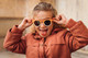 Миниатюра изображения товара Очки солнцезащитные Beaba Sunglasses 4-6 Ans Retro Sunshine Rainbow Orange / 930362