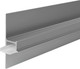 Миниатюра изображения товара Плинтус Profiling Теневой с подсветкой ПЛ-28/13 (2.7м, серебро)