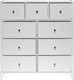 Миниатюра изображения товара Комод Импэкс Нирита/Хайди 9 ящиков (белый)