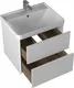 Миниатюра изображения товара Тумба с умывальником Briz Сенсе 60 / 248 03-18060-20 00 БЕЛ
