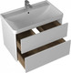Миниатюра изображения товара Тумба с умывальником Briz Сенсе 80 / 248 03-18080-20 00 БЕЛ