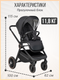 Миниатюра изображения товара Детская универсальная коляска Farfello Liberty 3в1 / LBR-1 (магический черный)