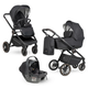Миниатюра изображения товара Детская универсальная коляска Farfello Liberty 3в1 / LBR-1 (магический черный)