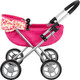 Миниатюра изображения товара Коляска для куклы Pituso 9325A-Pink-2024 (розовый/сердечки)