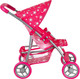 Миниатюра изображения товара Коляска для куклы Pituso Прогулка / 9304B-Pink (звезды/розовый)