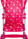 Миниатюра изображения товара Коляска для куклы Pituso Прогулка / 9304B-Pink (звезды/розовый)