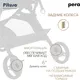 Миниатюра изображения товара Детская прогулочная коляска Pituso Pera / X-33/БК/Black New (черный)