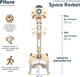 Миниатюра изображения товара Баскетбол детский Pituso Space Rocket / UN-0701-white (молочный)