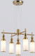 Миниатюра изображения товара Люстра Ambrella LH55276/5 BS/FR (латунь/белый матовый)
