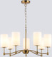 Миниатюра изображения товара Люстра Ambrella LH56053/7 BS/FR (латунь/белый матовый)