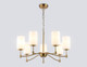 Миниатюра изображения товара Люстра Ambrella LH56053/7 BS/FR (латунь/белый матовый)