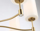 Миниатюра изображения товара Люстра Ambrella LH56053/7 BS/FR (латунь/белый матовый)