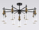 Миниатюра изображения товара Люстра Ambrella LH55258/9 BK/BS/CL (черный/латунь/прозрачный)