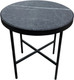 Миниатюра изображения товара Журнальный столик Мебелик МеталлАрт М011 (черный мрамор/черный малый)