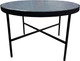 Миниатюра изображения товара Журнальный столик Мебелик МеталлАрт М011 (черный мрамор/черный большой)