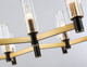 Миниатюра изображения товара Люстра Ambrella LH55513/9 BK/BS/CL (черный/латунь/прозрачный)