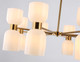 Миниатюра изображения товара Люстра Ambrella LH56095/16 BS/FR (латунь/белый матовый)