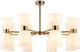 Миниатюра изображения товара Люстра Ambrella LH56095/16 BS/FR (латунь/белый матовый)