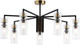 Миниатюра изображения товара Люстра Ambrella LH56115/7 BK/BS/CL (черный/латунь/прозрачный)