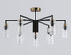 Миниатюра изображения товара Люстра Ambrella LH56117/9 BK/BS/CL (черный/латунь/прозрачный)