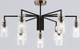 Миниатюра изображения товара Люстра Ambrella LH56117/9 BK/BS/CL (черный/латунь/прозрачный)