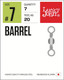 Миниатюра изображения товара Набор вертлюгов рыболовных Lucky John Pro Series Barrel 007 / LJP5106-007 (7шт)