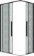 Миниатюра изображения товара Душевой уголок Grossman Galaxy 110х80х195 / 300.K33.01.11R80L.21.02 (черный матовый/стекло шиншилла)