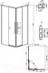 Миниатюра изображения товара Душевой уголок Grossman Galaxy 110х80х195 / 300.K33.01.11R80L.21.02 (черный матовый/стекло шиншилла)