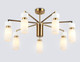 Миниатюра изображения товара Люстра Ambrella LH56126/7 BS/FR (латунь/белый матовый)