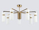 Миниатюра изображения товара Люстра Ambrella LH56126/7 BS/FR (латунь/белый матовый)