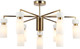 Миниатюра изображения товара Люстра Ambrella LH56128/9 BS/FR (латунь/белый матовый)