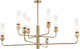 Миниатюра изображения товара Люстра Ambrella LH53252/8 BS/FR (латунь/белый матовый)