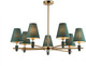 Миниатюра изображения товара Люстра Ambrella LH75053/7 BS/GN (латунь/зеленый)