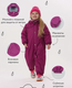 Миниатюра изображения товара Комбинезон прогулочный детский MOWbaby Eskimo / 158/12-80 (р.80, фуксия)