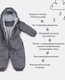 Миниатюра изображения товара Комбинезон прогулочный детский MOWbaby Eskimo / 158/11-74 (р.74, серый)