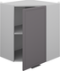 Миниатюра изображения товара Шкаф навесной для кухни Arvento Корнелия Флок-плюс ВШУ угловой (графит софт)