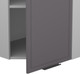 Миниатюра изображения товара Шкаф навесной для кухни Arvento Корнелия Флок-плюс ВШУ угловой (графит софт)